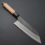 Load image into Gallery viewer, Hitohira Togashi Blue #2 Kurouchi Bunka Cherry Wood Handle (Ebony End) - Tetogi
