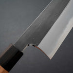Load image into Gallery viewer, Hitohira Togashi Blue #2 Kurouchi Bunka Cherry Wood Handle (Ebony End) - Tetogi
