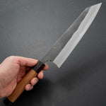 Load image into Gallery viewer, Hitohira Togashi Blue #2 Kurouchi Kiritsuke Gyuto 240mm Cherry Wood Handle (Ebony End) - Tetogi
