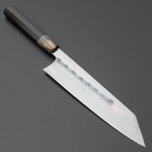 Hitohira Togashi White #1 Mizu Honyaki Kiritsuke Gyuto 240mm Taihei Ebony Handle (#075/ Saya) - Tetogi