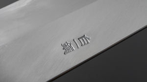 Hitohira Togashi White #1 Stainless Clad Migaki Gyuto 210mm Ho Wood Handle