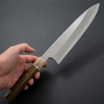 Load image into Gallery viewer, Hitohira Togashi White #1 Stainless Clad Migaki Gyuto 240mm Palo Santo Handle - Tetogi
