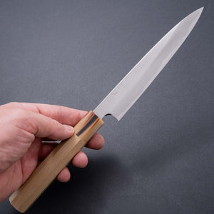 Hitohira Togashi White #1 Stainless Clad Migaki Petty 165mm Ho Wood Handle - Tetogi