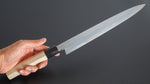 Load image into Gallery viewer, Hitohira Togashi White #1 Tachi Yanagiba 270mm Ho Wood Handle (Saya) - Tetogi
