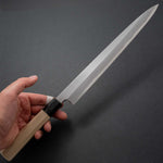 Load image into Gallery viewer, Hitohira Togashi White #1 Tachi Yanagiba 300mm Ho Wood Handle (Saya)
