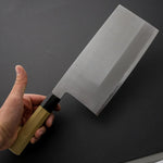 Load image into Gallery viewer, Hitohira Togashi White #2 Chinese Cleaver 220mm Ho Wood Handle (#7)

