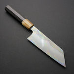 Load image into Gallery viewer, Hitohira Togashi Yohei White #2 Fuji Mizu Honyaki Bunka 160mm Taihei Ebony Handle (#063/ Saya)
