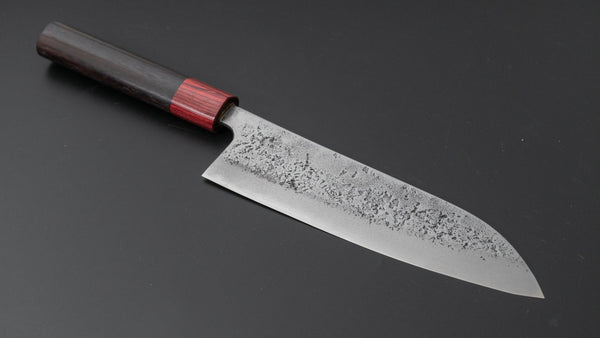 Hitohira YG Nashiji White #2 Santoku 165mm Wood Handle - Tetogi