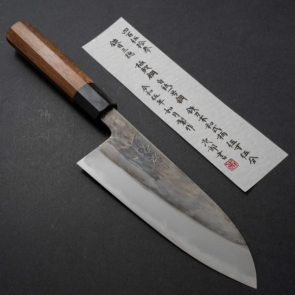 Jiro Tsuchime Wa Santoku 165mm Taihei Tagayasan Handle (#453) - Tetogi