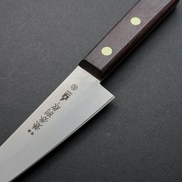 Kanehide Bessaku Left-Handed Honesuki Kaku 150mm Wood Handle - Tetogi