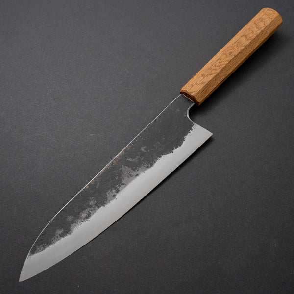 Morihei Hisamoto Kurouchi White #1 Gyuto 210mm Riisgaard Oak Handle (Tetogi Custom) - Tetogi