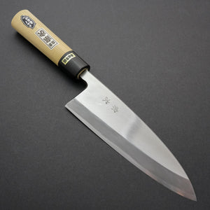 Morihei Munetsugu White #2 Deba 195mm Ho Wood Handle - Tetogi