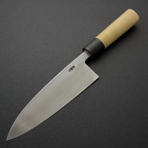 Morihei Munetsugu White #2 Deba 195mm Ho Wood Handle - Tetogi