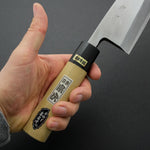 Load image into Gallery viewer, Morihei Munetsugu White #2 Deba 195mm Ho Wood Handle - Tetogi
