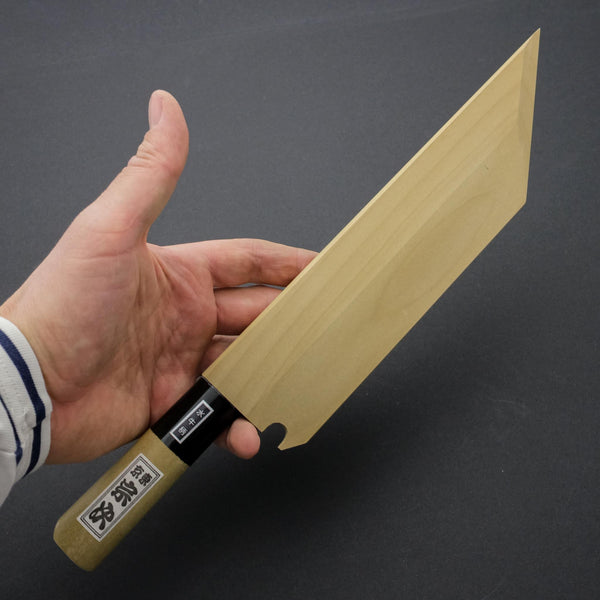 Morihei Munetsugu White #2 Edo Saki 180mm Ho Wood Handle Saya