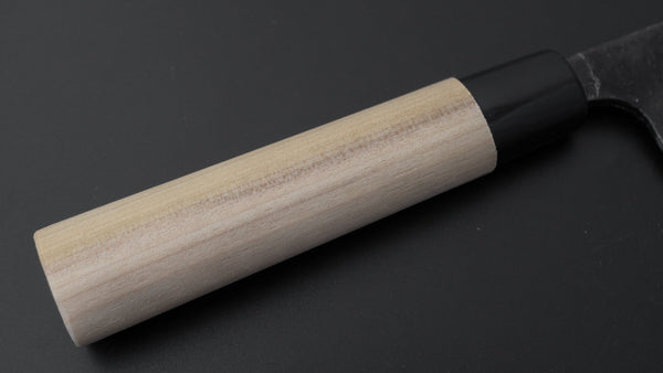 Mumei Carbon Outdoor Double-Bevel Deba 105mm Ho Wood Handle (with Sheath) - Tetogi