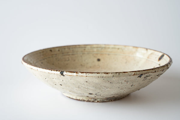 Shinichi Kotsuji Plate Large Haiyugesho (ash glaze) - Tetogi