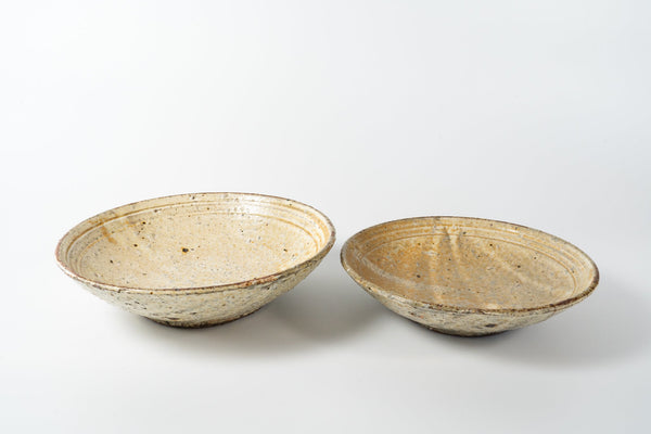 Shinichi Kotsuji Plate Large Haiyugesho (ash glaze) - Tetogi