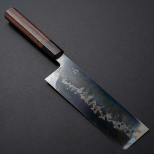 Takada no Hamono Blue #1 Suiboku Nakiri 180mm Wood Handle - Tetogi
