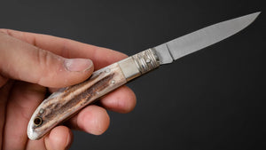 TOX City Folding Knife 60mm Stag Handle - Tetogi